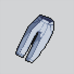 Pixel art illustration Trousers. Pixelated Trousers. Trousers fashion pixelated for the pixel art game and icon for website and video game. old school retro.