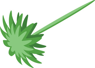 Green energy beam icon isometric vector. Fantasy flash. Shot effect