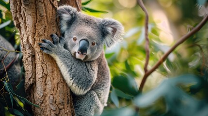 Koala on a tree, AI generated Image