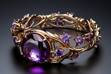Molten silver and amethyst purple blending seamlessly in an ethereal display.