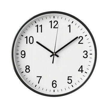 Wall Clock Isolated on Transparent Background
