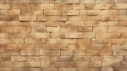 A complete beige bricks background only  - Generative AI
