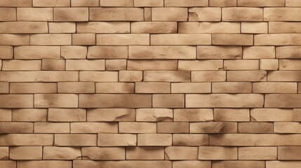 A complete beige bricks background only  - Generative AI