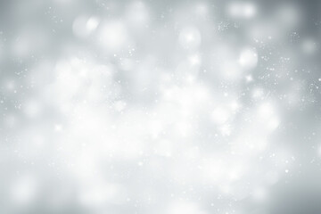 white flake flare blur abstract background. snow bokeh christmas blurred beautiful shiny Christmas lights.