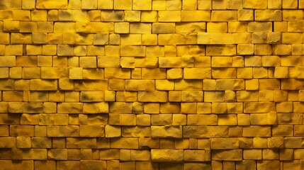 A complete yellow bricks background only  - Generative AI