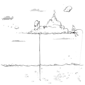 Men on cloud with Periscope
