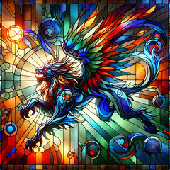 stained glass monster