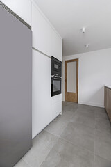 Corner of a newly built modern design kitchen