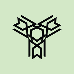 abstract or Arabic monogram ceramic motifs