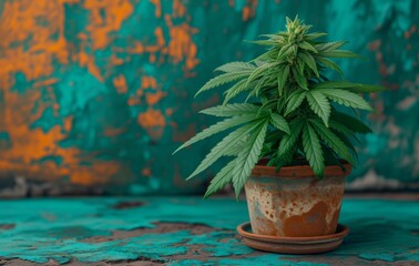 Obraz premium Cannabis Plant created with Generative AI Technology, ai, generative