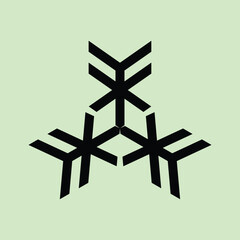 monogram design in the shape of the letters 