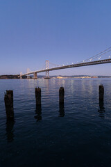  Sunset View of the San Francisco Bay Bridge from the Piers