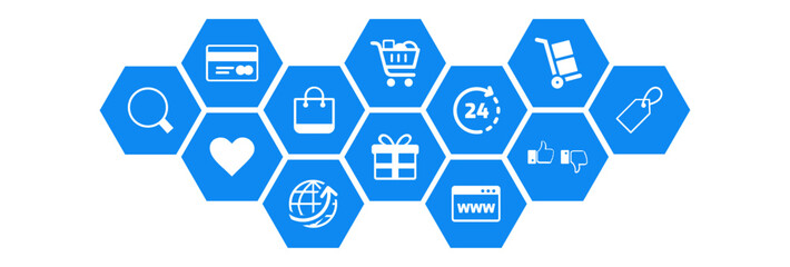 e-commerce , online shopping ,internet purchases concept  vector illustration