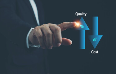 Cost and quality control, Control Quality and cost optimization for products or services to improve customer satisfaction,enhance company performance. Successful corporate strategy, quality control.