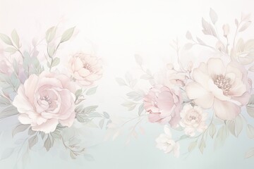 abstract flowers in alcohol ink sage green and blush pink gold colors wallpaper background 