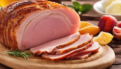 Traditional Sliced Honey Glazed Ham