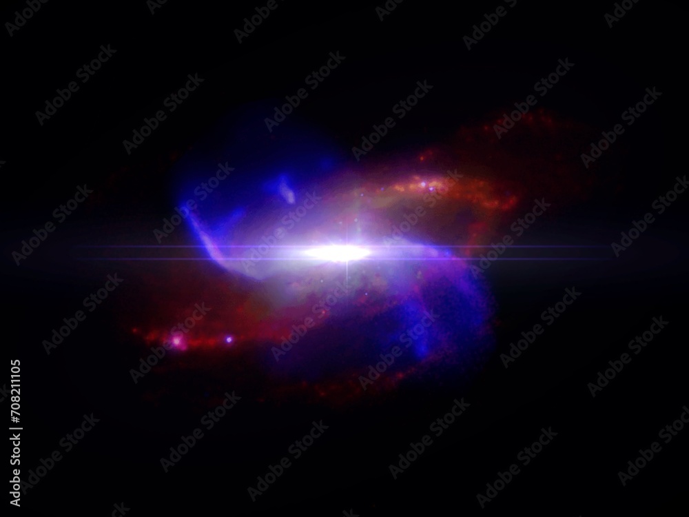 Wall mural science fiction wallpaper. beauty of deep space. colorful graphics for background, like water waves,