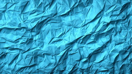 Fototapeta premium Wrinkled blue paper texture - Generative AI