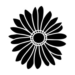 Hand drawn simple flower illustration