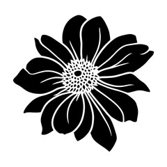 Hand drawn simple flower illustration