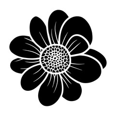 Hand drawn simple flower illustration