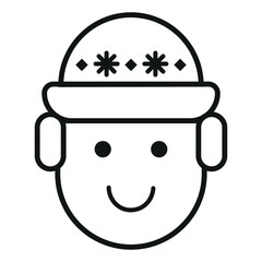 Monoline Christmas Icon