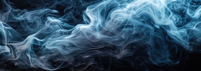 abstract smoke background wallpaper in black, in the style - obrazy, fototapety, plakaty