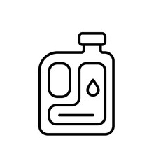 Soap bottle outline icons, minimalist vector illustration ,simple transparent graphic element .Isolated on white background