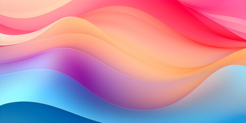 Fototapeta premium Beautiful abstract wave candy colours background. Graphic modern art. Digital fantasy effect