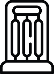 Clean instrument uv lamp icon outline vector. Virus medical. Bulb bacterium