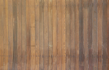 Brown wood texture background coming from natural tree. The wooden panel has a beautiful dark pattern, fence texture in daytime