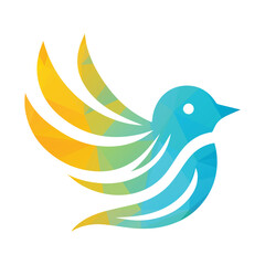 Obraz premium Bird Logo Design Vector Illustration