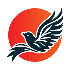 Obraz premium Bird Logo Design Vector Illustration