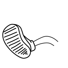 Retro Cartoon Feet With Shoes