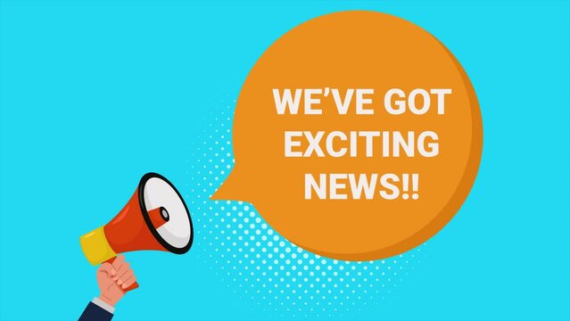 we have got exciting news announcement, 4K video animated