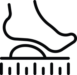 Glue ankle support icon outline vector. Shoe insoles. Bone heel