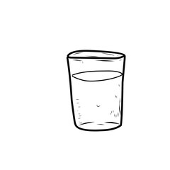 Doodle Glass of Water 