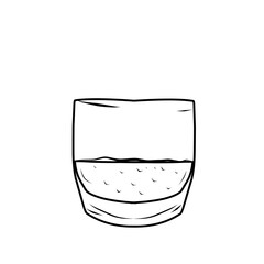 Doodle Glass of Water 