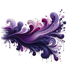 Purple paint stains