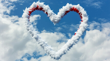 Naklejka premium heart in the sky