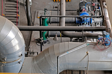 Industrial pipeline equipment of the factory