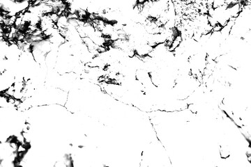 Grunge background of black and white. Abstract illustration texture of cracks, chips, dot isolated on transparent background PNG file