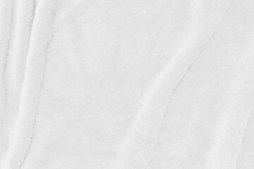 Fur abstract white cloth texture. White fabric soft surface background.