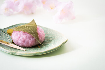桜餅　道明寺　春の和菓子