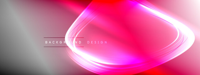 Vector abstract background - liquid transparent bubble shapes on fluid gradient with shadows and light effects