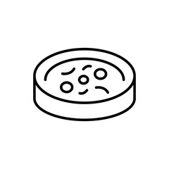 Sample outline icons, chemistry minimalist vector illustration ,simple transparent graphic element .Isolated on white background