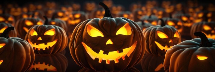Halloween background with pumpkin
