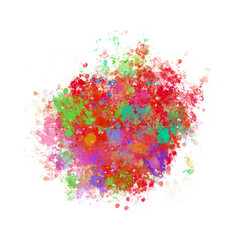 Isolated colorful paint splatter overlay texture