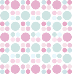seamless polkadot background with circles