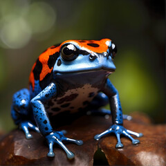 Beautiful Vibrant Colored Poison Dart Frog